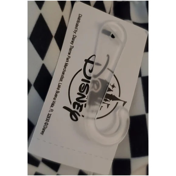 Disney Alice in Wonderland Rabbit Black & White Checkered Sherpa Bucket Hat - Picture 5 of 11